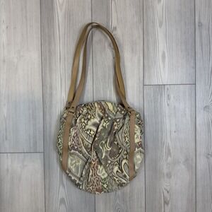 Large Vintage Richmark Handbag Purse Tapestry Floral Boho Clamshell Cottagecore